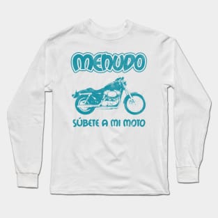 Súbete a mi Moto Blue Long Sleeve T-Shirt